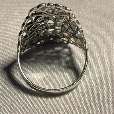 Sterling Silver Filigree Flower of Life Ring