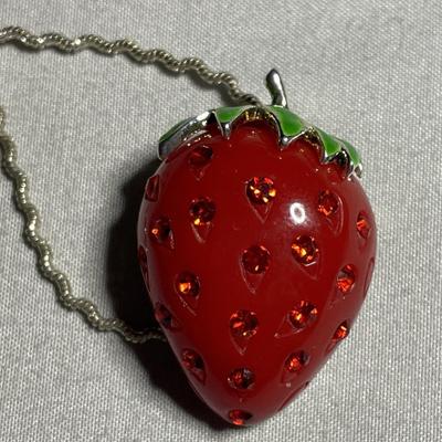 Best Strawberry Pendant Brooch