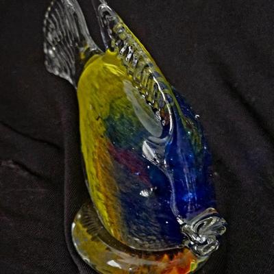 Vintage Handblown Art Glass Fish