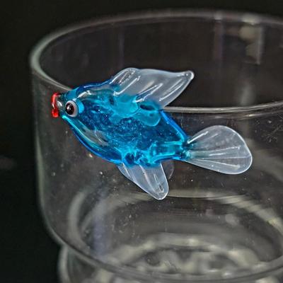 Venetian Glass Animal Drink Markers small vintage glass animals for parties