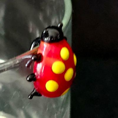 Venetian Glass Animal Drink Markers small vintage glass animals for parties