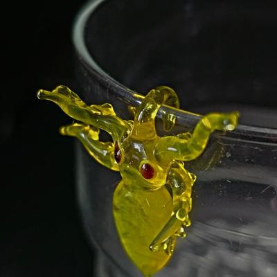 Venetian Glass Animal Drink Markers small vintage glass animals for parties