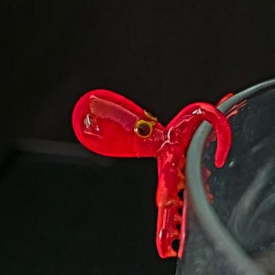 Venetian Glass Animal Drink Markers small vintage glass animals for parties