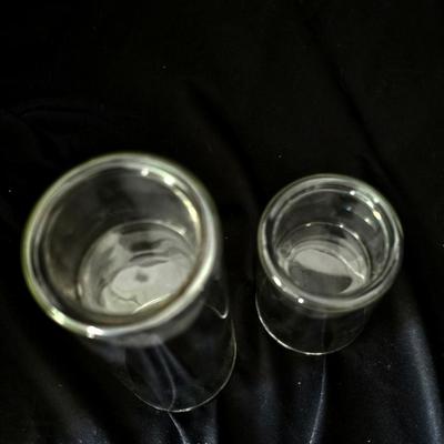 Sleek Candle Holders Glass