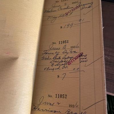 Vintage Sylva Supply Co Checkbook Register