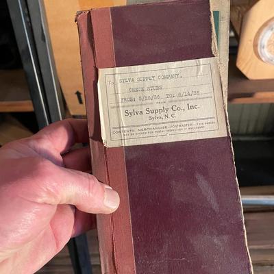 Vintage Sylva Supply Co Checkbook Register