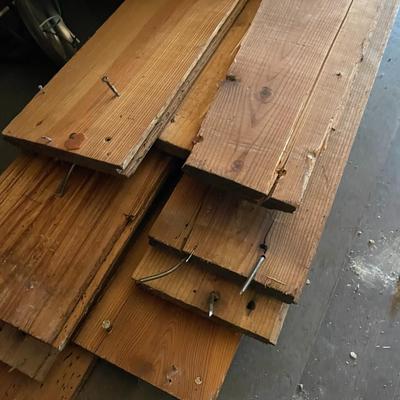 Eight Foot Tongue and Groove Pine Boards