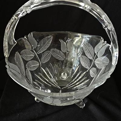 Cut Crystal Basket