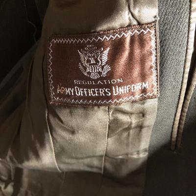 Pair of Vintage WWII Military Hats and Jacket Lot