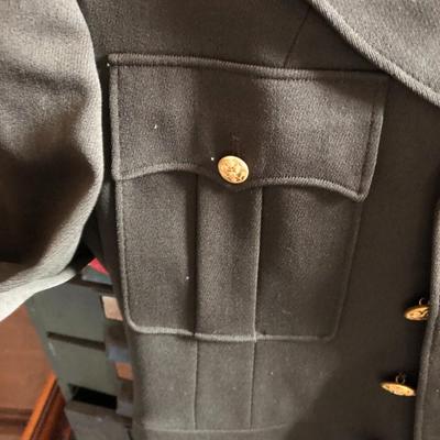 Pair of Vintage WWII Military Hats and Jacket Lot