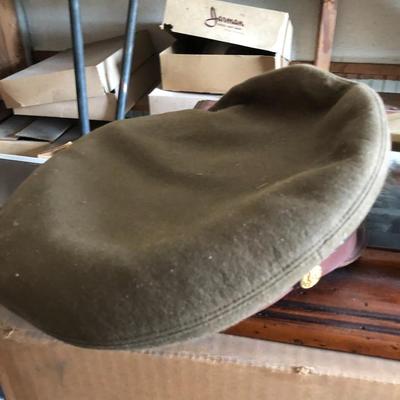 Pair of Vintage WWII Military Hats and Jacket Lot