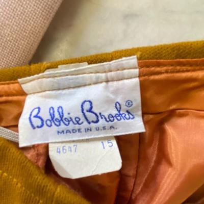VINTAGE CLOTHING! Set of Vest, Pants, and Skirt Lot Six BOBBIE BROOKS