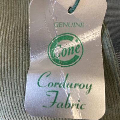 VINTAGE CLOTHING! Green Corduroy Blazer: Lot Seven