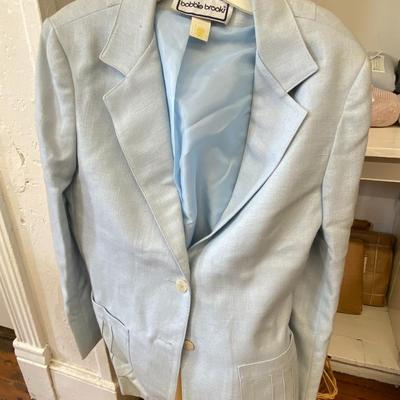 VINTAGE CLOTHING! Baby Blue Blazer and Pants Set : Lot Eight BOBBIE BROOKS