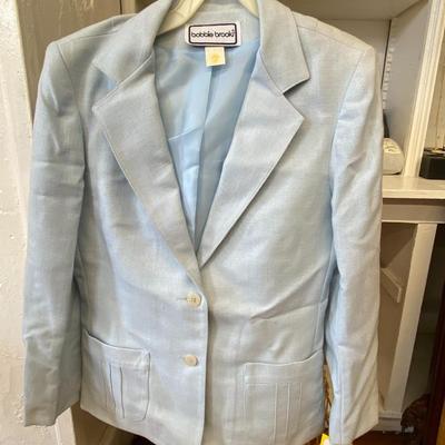 VINTAGE CLOTHING! Baby Blue Blazer and Pants Set : Lot Eight BOBBIE BROOKS