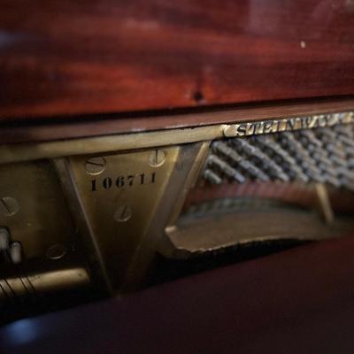 Antique Steinway & Sons Mahogany Upright Piano