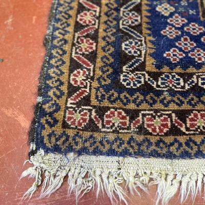 Ivory and Blue Malayer rug - Estate Fresh