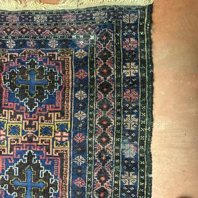 Antique 1900-1930s Turkish Tribal Rug / Turkish Oushak Kilim Rug