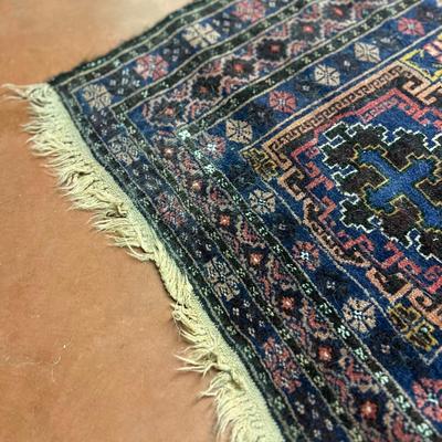 Antique 1900-1930s Turkish Tribal Rug / Turkish Oushak Kilim Rug