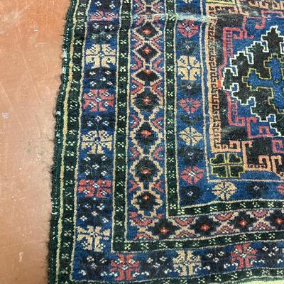 Antique 1900-1930s Turkish Tribal Rug / Turkish Oushak Kilim Rug