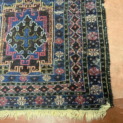 Antique 1900-1930s Turkish Tribal Rug / Turkish Oushak Kilim Rug