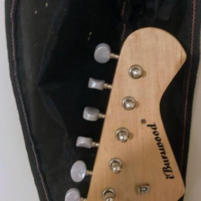 Burswood Mini Electric Guitar RED
