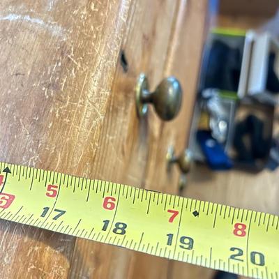 ANTIQUE PINE VICTORIAN TWO OVER THREE CHEST OF DRAWERS, C 1860