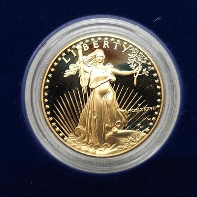 1987-W One Ounce American Gold Eagle Proof