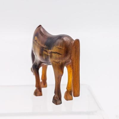 Antique Carved Horn Horse