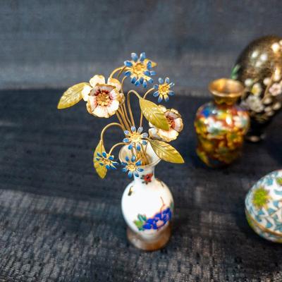 Group of Cloisonne Items