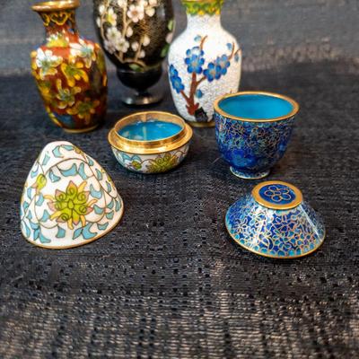 Group of Cloisonne Items