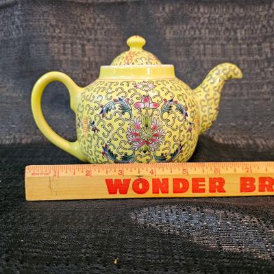 Chinese Teapot and Stone Egg