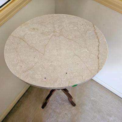 Marble Top Plant Stand