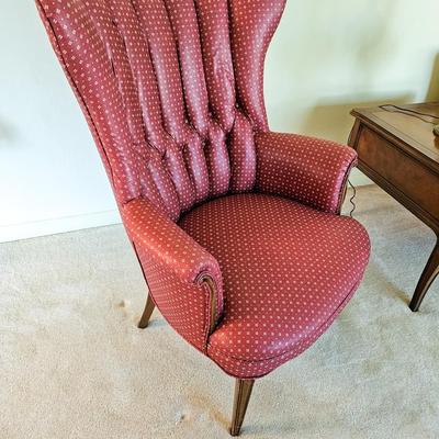 Upholstered Wingback Chair