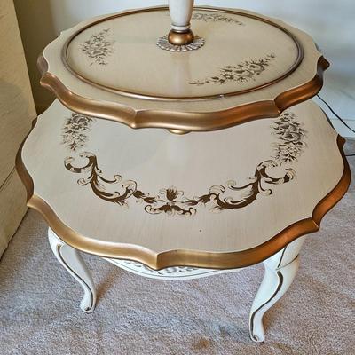 Painted Tiered Lamp Table