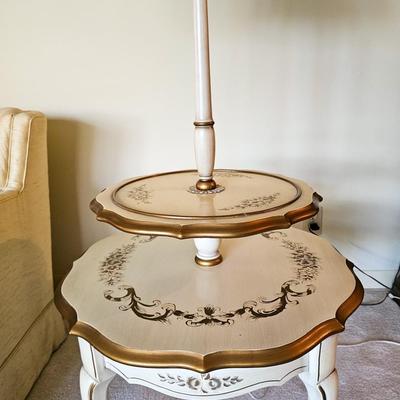 Painted Tiered Lamp Table