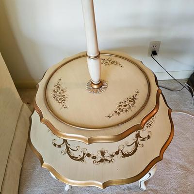 Painted Tiered Lamp Table