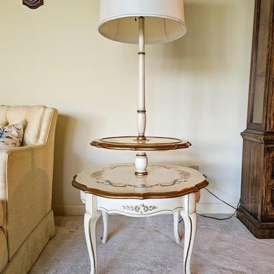 Painted Tiered Lamp Table