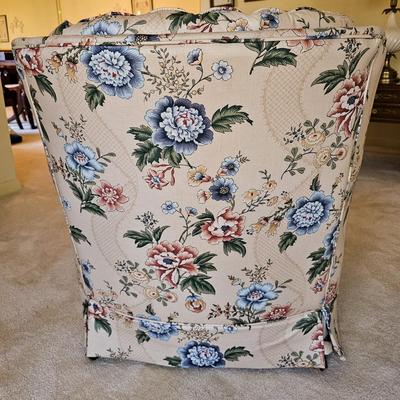 Pair of Floral Club Chairs