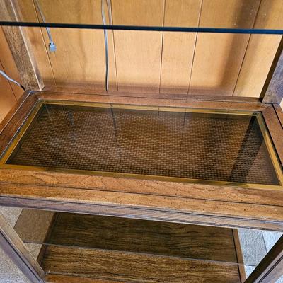 Etagere with Glass Shelves