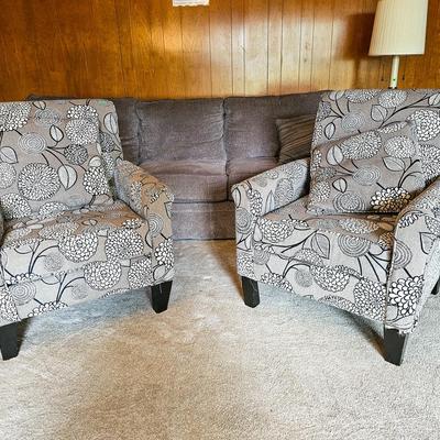 Floral Upholstered Armchair #1