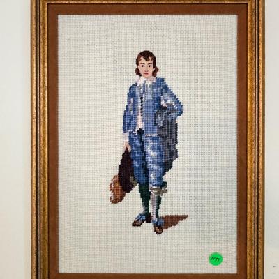 Pair of Framed Needlepoints