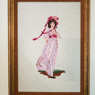 Pair of Framed Needlepoints