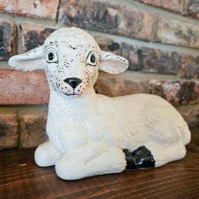 Three Ceramic Lambs
