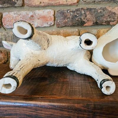 Three Ceramic Lambs
