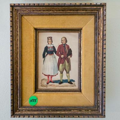 Pair of Vintage Faux Prints