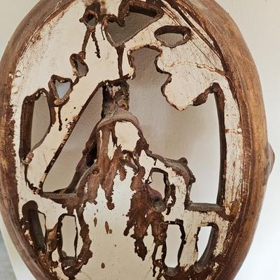 Painted Plaster Wall Hanging