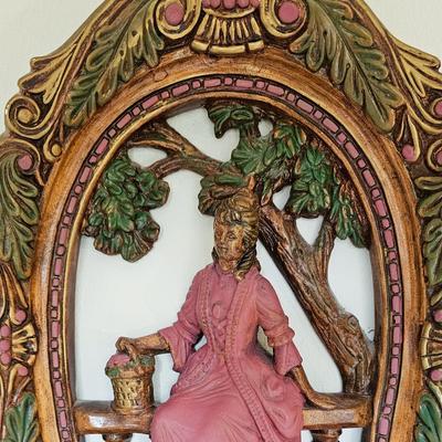 Painted Plaster Wall Hanging