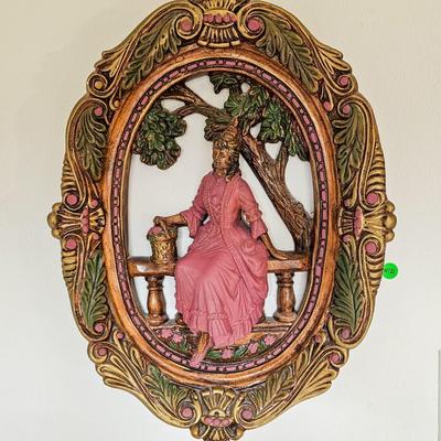 Painted Plaster Wall Hanging