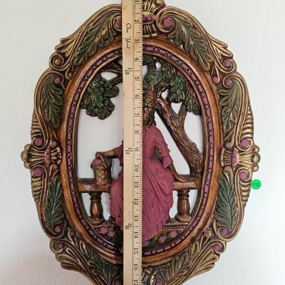 Painted Plaster Wall Hanging